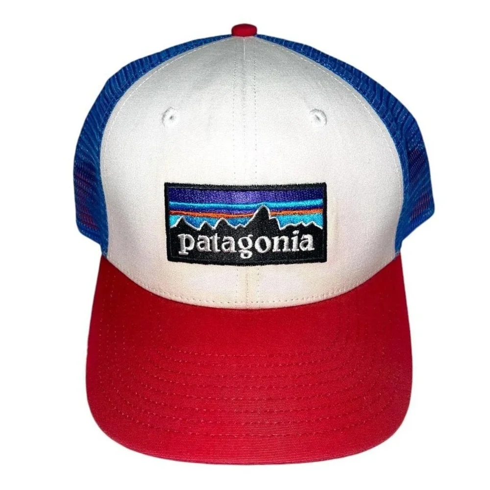 Patagonia Snapback Hat Trucker Spell Out Horizon Excellent One Size Fits All